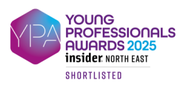 The logo for the North East Young Professionals Awards 2025 shortlist