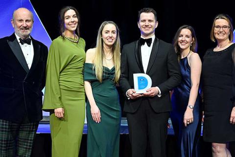 Olivia Tindle, Ben Evans and Stephanie Brown at the Insider Dealmakers Awards 2026
